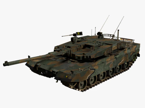 कोरिया टैंक K-2 ब्लैक पैंथर 3D मॉडल