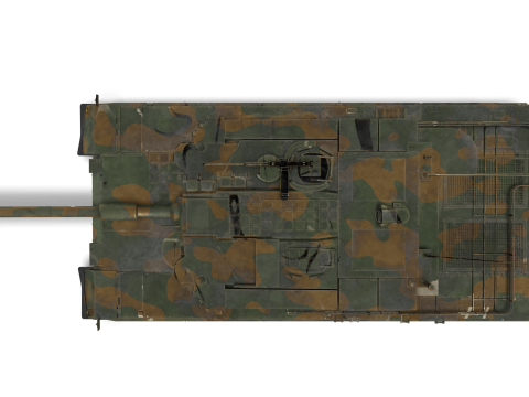 Korea TANK K-2 Black Panther Modelo 3D