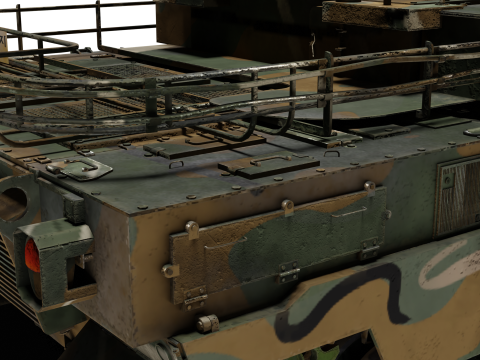 Korea TANK K-2 Black Panther Modelo 3D