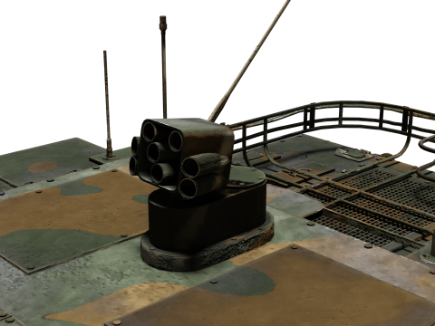 Korea TANK K-2 Black Panther Modelo 3D