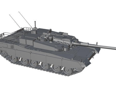 Korea TANK K-2 Black Panther Modelo 3D