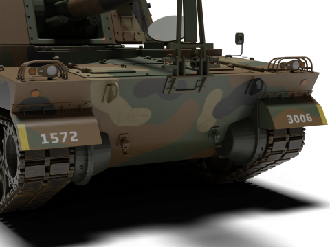 Korea Self-propelled howitzer K-9 3D 模型