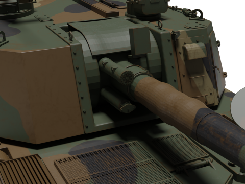 Korea Self-propelled howitzer K-9 3D 模型