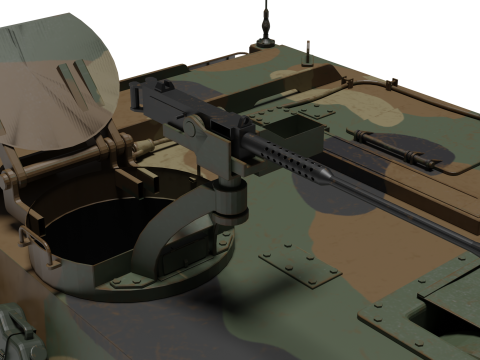 Korea Self-propelled howitzer K-9 3D 模型