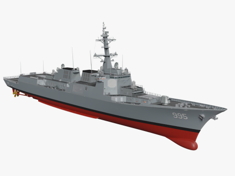 Korea Destroyer the King Jeong-jo 3Dモデル