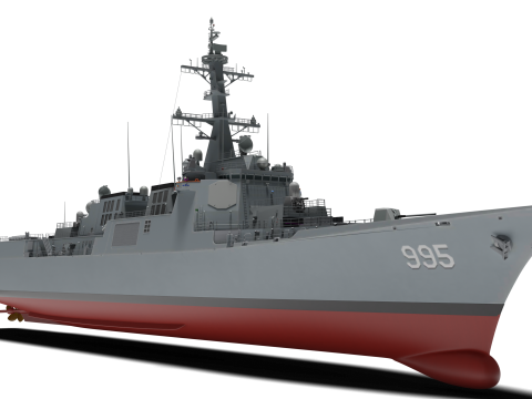 Korea Destroyer the King Jeong-jo Modelo 3D