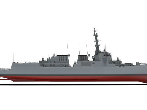 Korea Destroyer the King Jeong-jo Modelo 3D