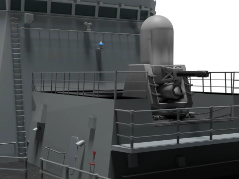 Korea Destroyer the King Jeong-jo 3D Model
