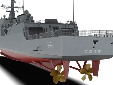 Korea Destroyer the King Jeong-jo Modelo 3D