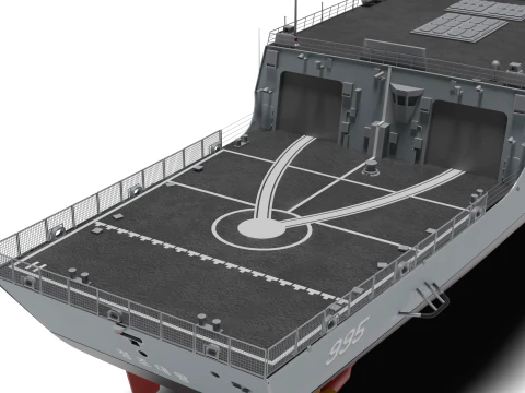 Korea Destroyer the King Jeong-jo 3D Model