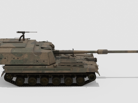 Korea self-propelled howitzer K9A2 3D-Modell