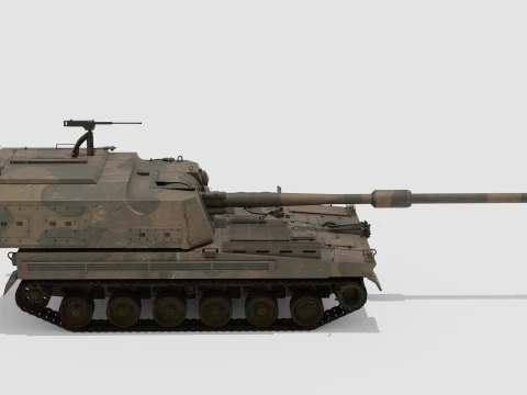 Korea self-propelled howitzer K9A2 3D Model