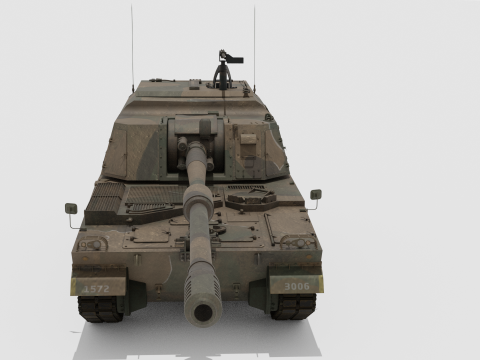 Korea self-propelled howitzer K9A2 3D-Modell