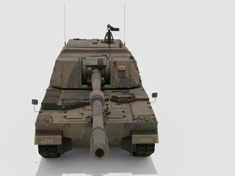 Korea self-propelled howitzer K9A2 3D Model