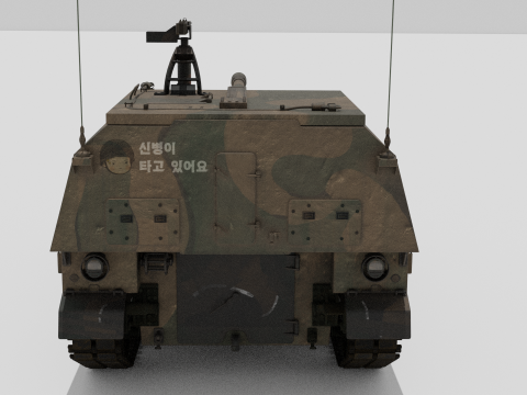 Korea self-propelled howitzer K9A2 3D-Modell