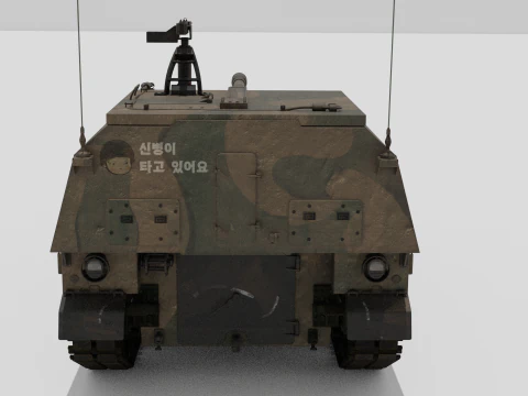 Korea self-propelled howitzer K9A2 3D Model
