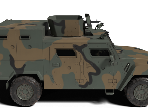 Reconnaissance vehicle K-153 3D 모델