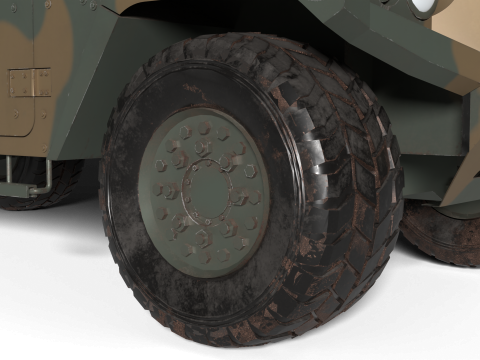 Reconnaissance vehicle K-153 3D 모델