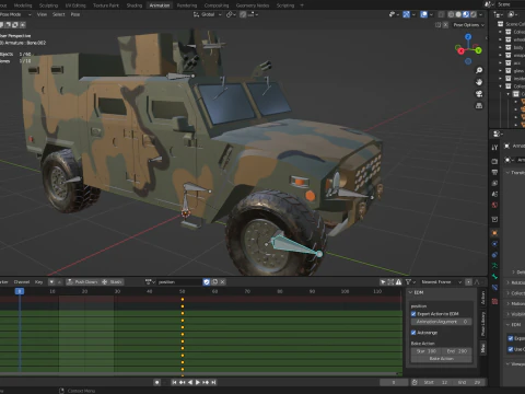Reconnaissance vehicle K-153 3D Model