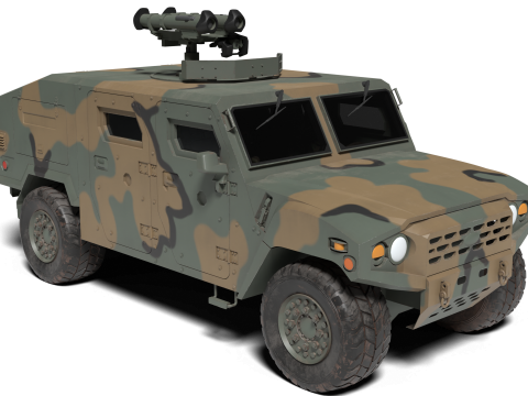 Korea Military Vehicle K-151 3Dモデル