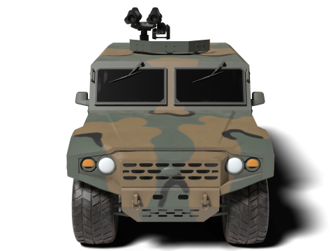 Korea Military Vehicle K-151 3D Model