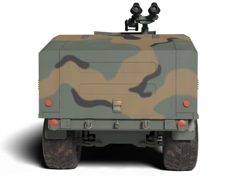 Korea Military Vehicle K-151 3D Model