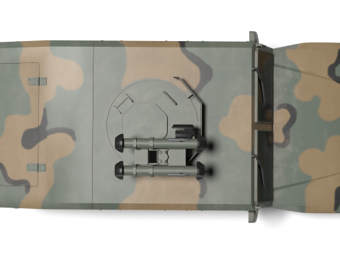 Korea Military Vehicle K-151 3D Model