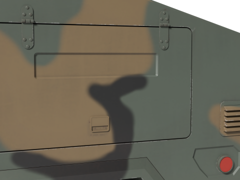 Korea Military Vehicle K-151 3D Model