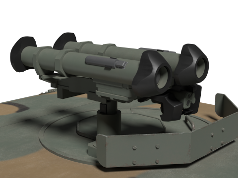 Korea Military Vehicle K-151 3D Model