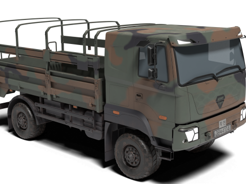Korea Military Truck K-511 Modelo 3D