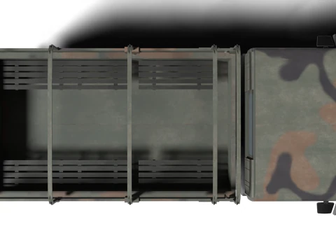 कोरिया सैन्य ट्रक K-511 3D मॉडल