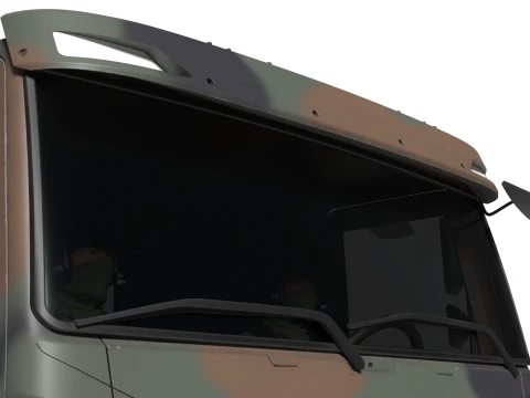 कोरिया सैन्य ट्रक K-511 3D मॉडल