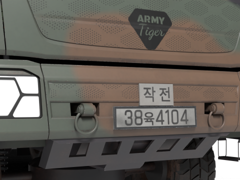 Korea Military Truck K-511 3D मॉडल
