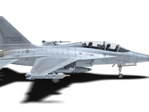Supersonic Fighter FA-50 3D Model
