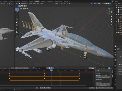 Supersonic Fighter FA-50 3D Model