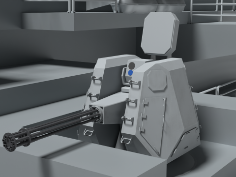 Korea Aircraft carrier with KF-21 Model 3D