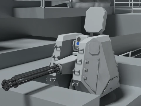 Korea Aircraft carrier with KF-21 3D Model