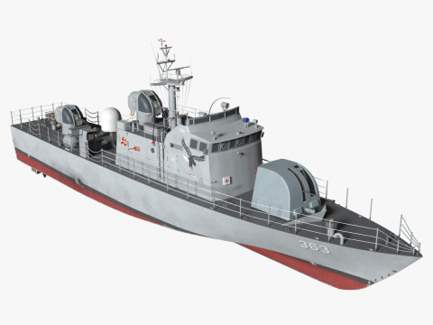 Korea Patrol Craft Fast Chamsoori-class 3D Model