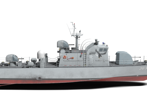 Korea Patrol Craft Fast Chamsoori-class 3D Model