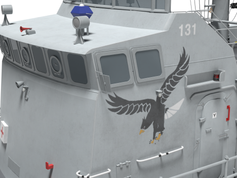 Korea Patrol Craft Fast Chamsoori-class 3D Model