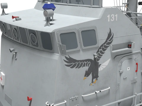 Korea Patrol Craft Fast Chamsoori-class 3D Model