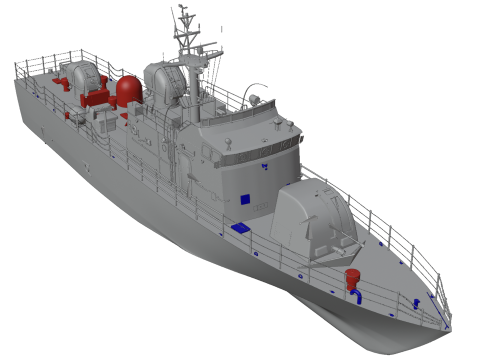 Korea Patrol Craft Fast Chamsoori-class 3D Model