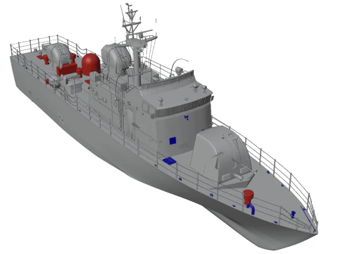 Korea Patrol Craft Fast Chamsoori-class 3D Model