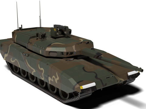Korea AI tank K-3 Modelo 3D