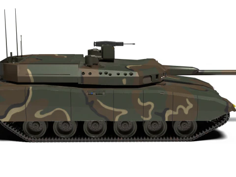 Korea AI tank K-3 3D Model