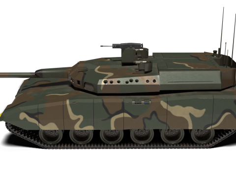 Korea AI tank K-3 Modelo 3D