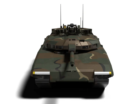 Korea AI tank K-3 3D Model