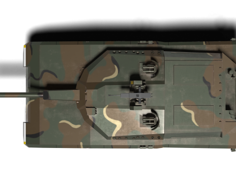 Korea AI tank K-3 Modelo 3D
