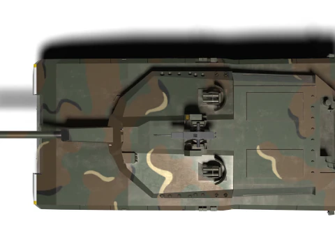 Korea AI tank K-3 3D Model