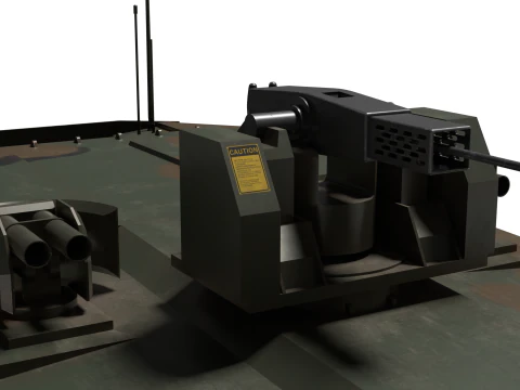 Korea AI tank K-3 3D Model